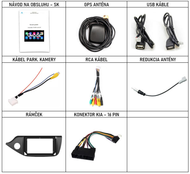 SK příslušenství pro autorádio BMODE BEV pro Kia Ceed II. generace 12-18 s carplay a androidauto - evtech.cz1